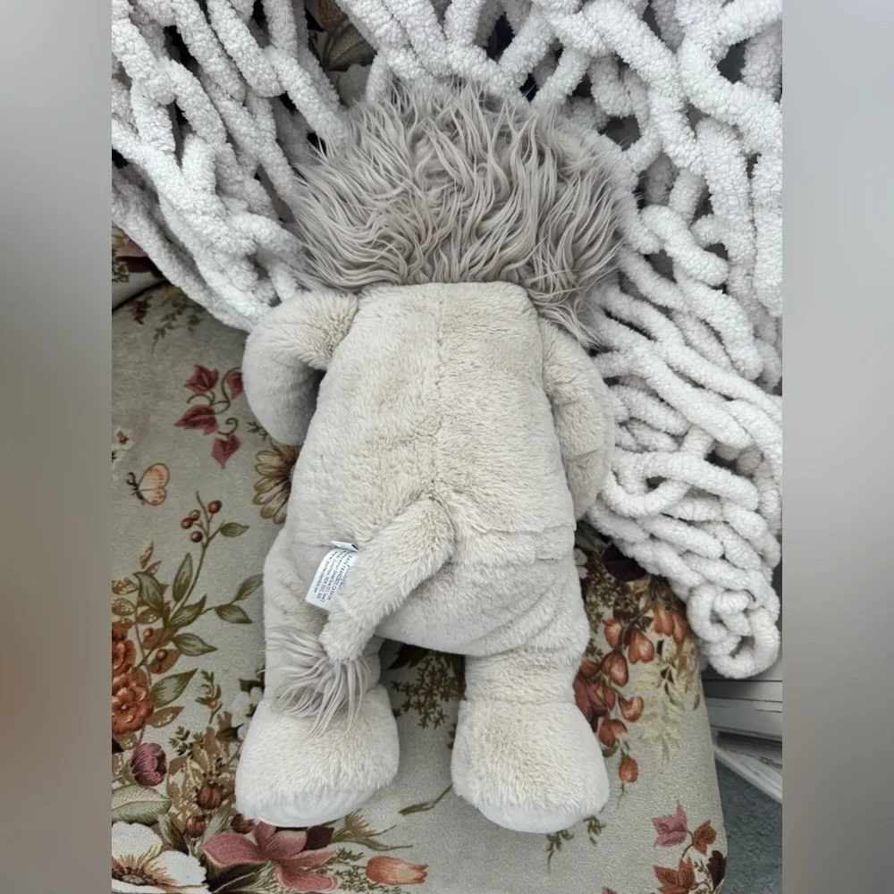 Pottery Barn Kids Lion Plush Stuffed Animal Neutral Tan Lion Toy